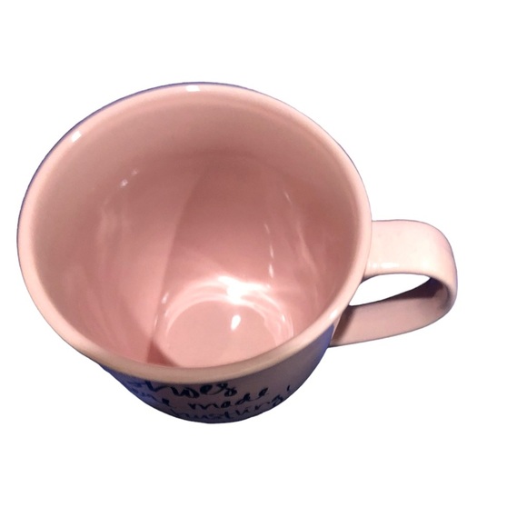 pink ceramic ‘when in doubt, wing it’  printed‎ coffee mug new - Picture 8 of 11